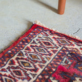 トライバル ラグ 73×33cm イラン手織り 一点物