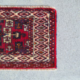 トライバル ラグ 73×33cm イラン手織り 一点物