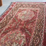トライバル ラグ 83×35cm イラン手織り 一点物