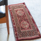 トライバル ラグ 83×35cm イラン手織り 一点物