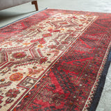 トライバル ラグ 200×112cm イラン手織り 一点物