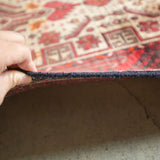 トライバル ラグ 200×112cm イラン手織り 一点物