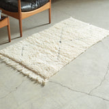 ベニワレン ラグ 125×65cm モロッコ手織り 一点物