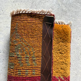 ギャッベ ラグ 43×40cm イラン手織り 一点物