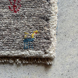 ミニギャッベ 41×37cm イラン手織り 一点物 チェアマット