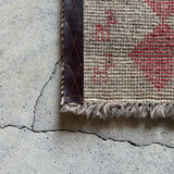 ミニギャッベ 36×38cm イラン手織り 一点物 チェアマット