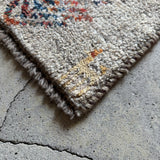 ミニギャッベ 38×36cm イラン手織り 一点物 チェアマット