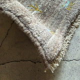 ミニギャッベ 41×35cm イラン手織り 一点物 チェアマット