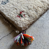 ミニギャッベ 42×37cm イラン手織り 一点物 チェアマット