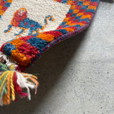 ミニギャッベ 43×39cm イラン手織り 一点物 チェアマット