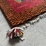 ミニギャッベ 41×39cm イラン手織り 一点物 チェアマット