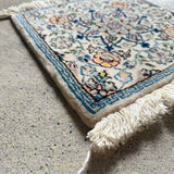 ペルシャ絨毯30×30cm 一点もの 手織りラグ ミニラグ