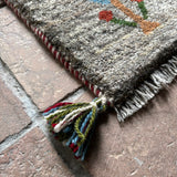 ミニギャッベ 40×45cm イラン手織り チェアマット