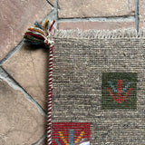 ミニギャッベ 40×45cm イラン手織り チェアマット