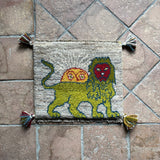 ミニギャッベ 39×43cm イラン手織り 一点物 チェアマット