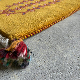 ミニギャッベ 39×36cm イラン手織り 一点物 チェアマット