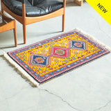 トライバル ラグ 92×60cm イラン手織り 一点物