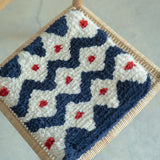 まいにちノッティング 椅子敷き 38×38 菊花