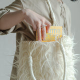 pips Chamula Wool Bag White<span> チャムラウールバッグ ホワイト