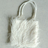 pips Chamula Wool Bag White<span> チャムラウールバッグ ホワイト