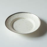 KODAMA TOKI MY DISH シルバープレート24cm パスタやメイン料理に使いやすい深めの磁器皿