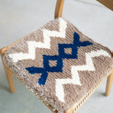 まいにちノッティング 椅子敷き 42×42 鎖飾り