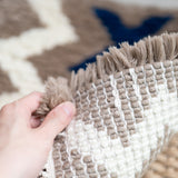 まいにちノッティング 椅子敷き 42×42 鎖飾り