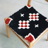 まいにちノッティング 椅子敷き 42×42 ふたご花