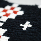 まいにちノッティング 椅子敷き 42×42 ふたご花