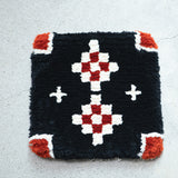 まいにちノッティング 椅子敷き 42×42 ふたご花