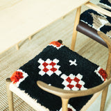 まいにちノッティング 椅子敷き 42×42 ふたご花