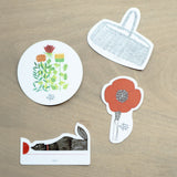 Ichiro Yamaguchi <br>Sticker set <span> 山口一郎 ステッカー 4枚セット