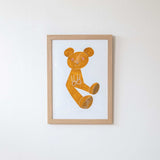 山口一郎「テディベア ブラウン」A2 <span>