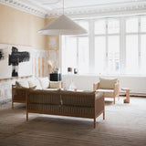 アリアケブレイドソファ2人掛けホワイトオークセット