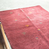 ギャッベ ラグ 118×84cm イラン手織り 一点物