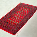 トライバル ラグ 130×64cm イラン手織り 一点物