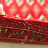 トライバル ラグ 130×64cm イラン手織り 一点物