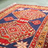 トライバル ラグ 105×62cm イラン手織り 一点物