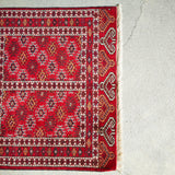 トライバル ラグ 140×95cm イラン手織り 一点物