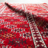 トライバル ラグ 140×95cm イラン手織り 一点物