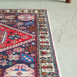 トライバル ラグ 150×70cm イラン手織り 一点物