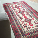 トライバル ラグ 210×110cm イラン手織り 一点物