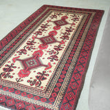 トライバル ラグ 210×110cm イラン手織り 一点物
