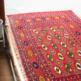 トライバル ラグ 136×74cm イラン手織り 一点物