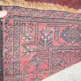トライバル ラグ 210×110cm イラン手織り 一点物