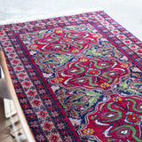 トライバル ラグ 131×79cm イラン手織り 一点物