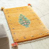 ギャッベ ラグ 92×60cm イラン手織り 一点物