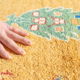 ギャッベ ラグ 92×60cm イラン手織り 一点物