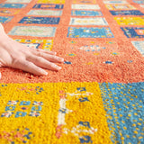 ギャッベ ラグ 192×150cm イラン手織り 一点物