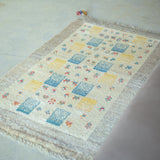 ギャッベ ラグ 130×81cm イラン手織り 一点物